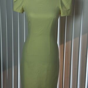 ANTONIO MELANI Yellow Midi Dress